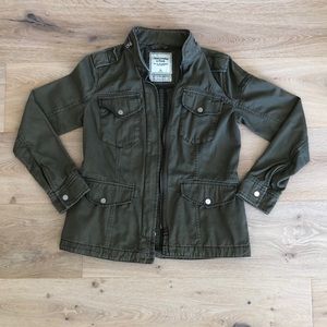 Abercrombie Women’s Army Green Cargo Jacket